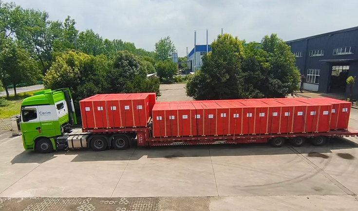 Shipment of 50 low-temperature-rise rice milling units to Indonesia